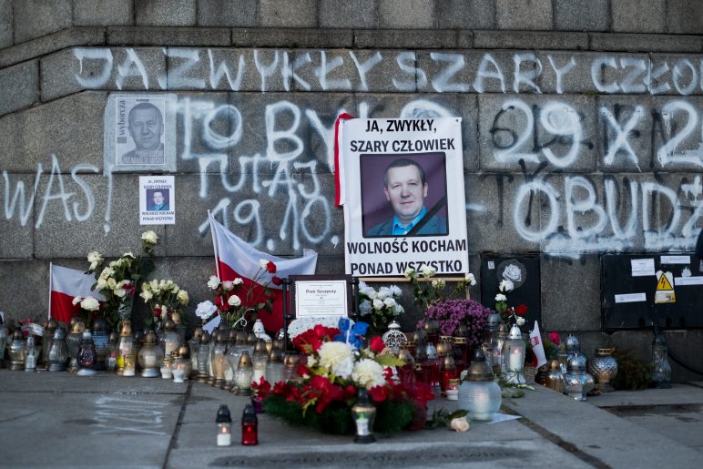 S'immoler pour défendre la liberté. Varsovie. Pologne. Octobre 2017